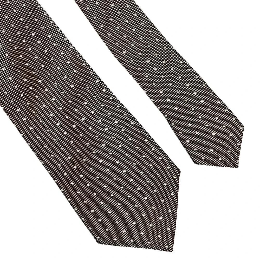 Boggi Milano‎ 100% Silk Taupe Beige Italy Necktie Tie Luxury Designer